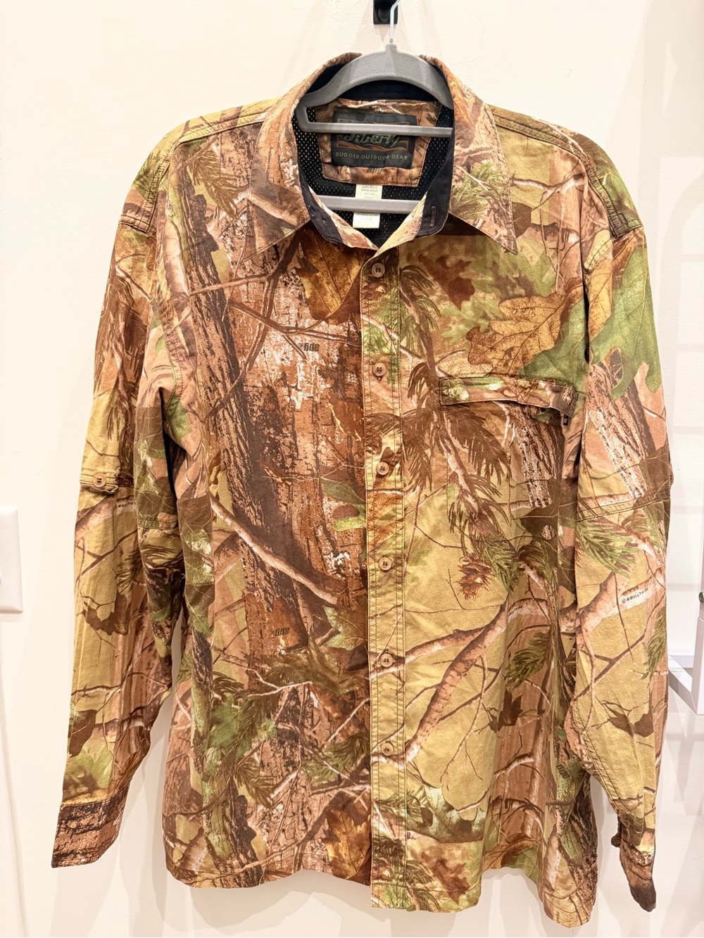 Realtree Camo Long-Sleeve Hunting Shirt Jacket - Brown/Green